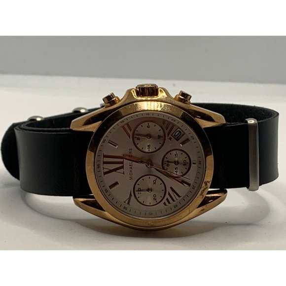 Michael Kors MK6066 Women\'s Black Leather Analog R main image 10